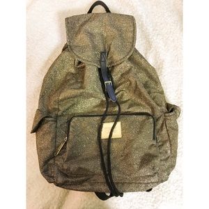 GOLD GLITTER VICTORIA SECRET BACKPACK